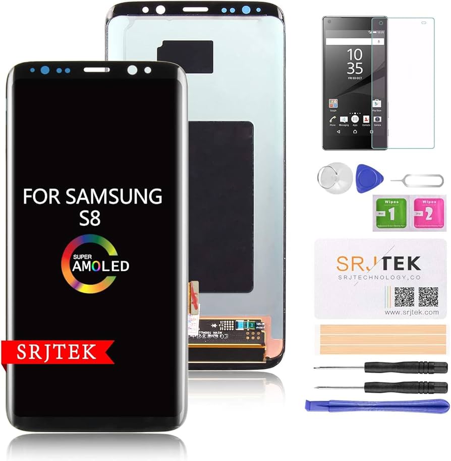 GALAXY S8 液晶スクリーン リペア用 Galaxy S S8 フロントパネル 前面ガラス 液晶パネル 修理用部品